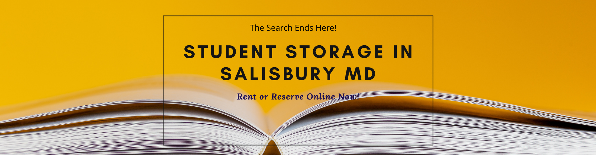 College Student Storage in Salisbury MD